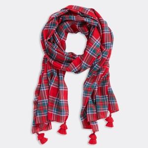 Vineyard Vines Nantucket Tartan Tassel Scarf